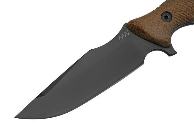ANV Knives M311 SPELTER DLC Elmax, Coyote Micarta Handle, Black Kydex Sheath, Survival Knife - Image 3