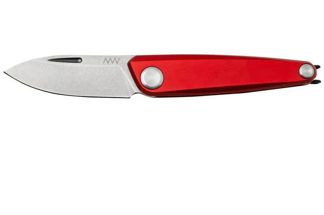 ANV Z050 Sleipner, Red Handle, Z050-002, Slipjoint Pocket Knife