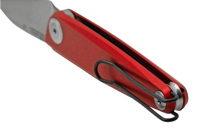 ANV Z050 Sleipner, Red Handle, Z050-002, Slipjoint Pocket Knife - Image 4