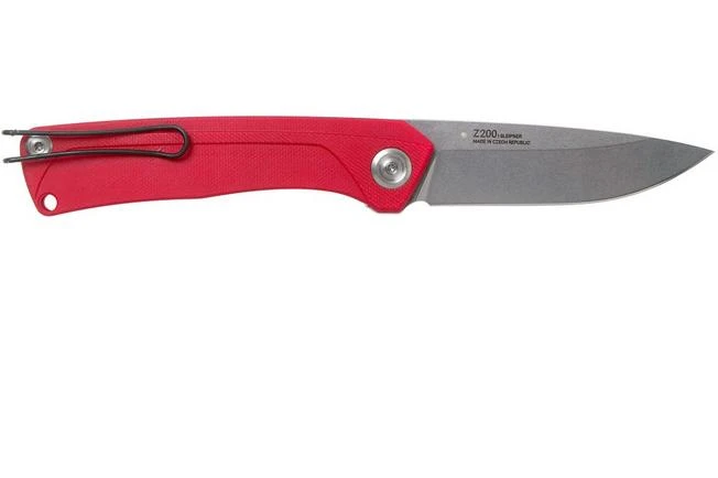 ANV Z200 Sleipner, Linerlock, G10, Red, Z200-010 Pocket Knife - Image 2