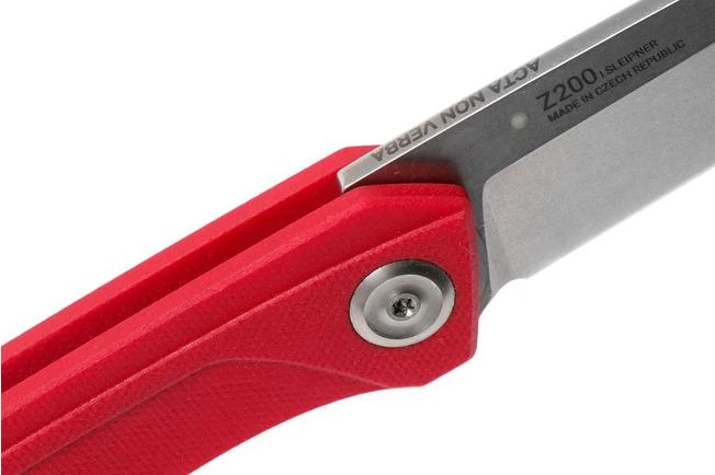 ANV Z200 Sleipner, Linerlock, G10, Red, Z200-010 Pocket Knife - Image 6