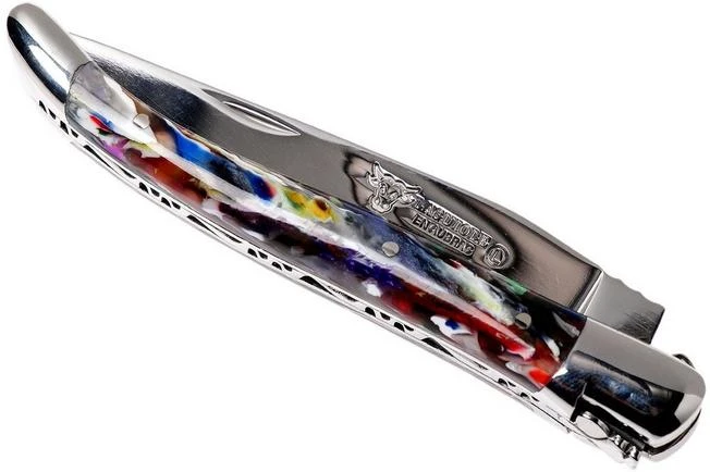 Laguiole En Aubrac 10 Cm Pocket Knife Harlequin Acrylic, L0210ARLI-FSI1 - Image 4