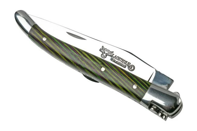 Laguiole En Aubrac Green Samba L0210SAVIFSJ1 Samba Wood, Polished, Laguiole Pocket Knife, 10 Cm - Image 4