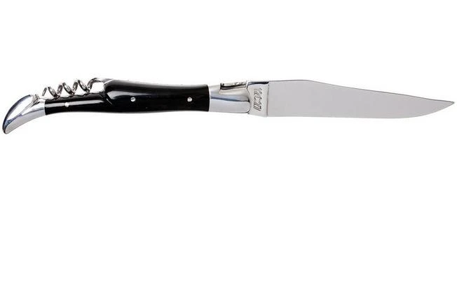 Laguiole En Aubrac 12cm Pocket Knife With Corkscrew, Buffalo Horn - Image 2