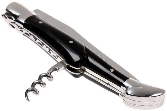 Laguiole En Aubrac 12cm Pocket Knife With Corkscrew, Buffalo Horn - Image 4