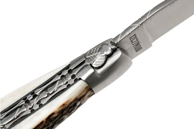 Laguiole En Aubrac 12cm Double Plates, Stag Horn Hand-filed, L0712BCI/FSB1 - Image 6