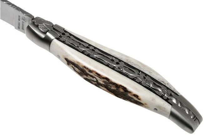 Laguiole En Aubrac 12cm Double Plates, Stag Horn Hand-filed, L0712BCI/FSB1 - Image 7