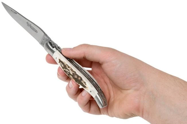 Laguiole En Aubrac 12cm Double Plates, Stag Horn Hand-filed, L0712BCI/FSB1 - Image 8