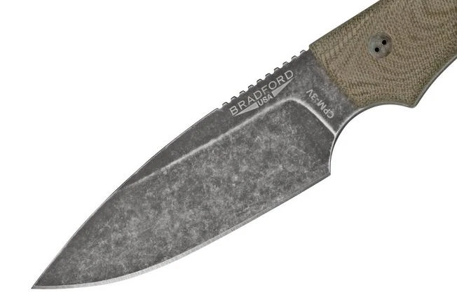 Bradford Guardian 4, 3D OD Green Micarta, CPM-3V Sabre Nimbus 4S-102N-3V - Image 3