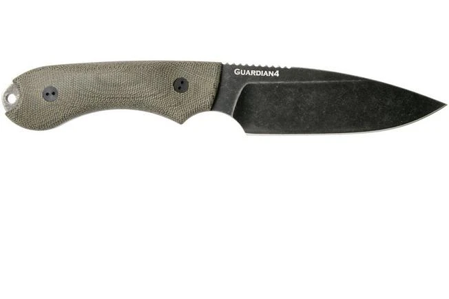 Bradford Knives 3D OD Green Micarta, Guardian4, Sabre, Nimbus Finish, Black Fasteners - Image 2