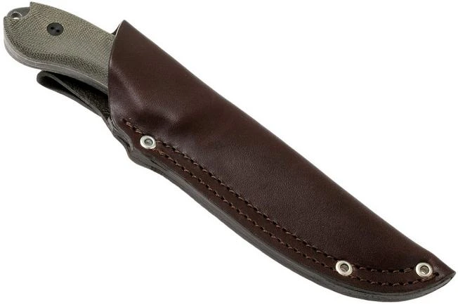 Bradford Knives 3D OD Green Micarta, Guardian4, Sabre, Nimbus Finish, Black Fasteners - Image 7