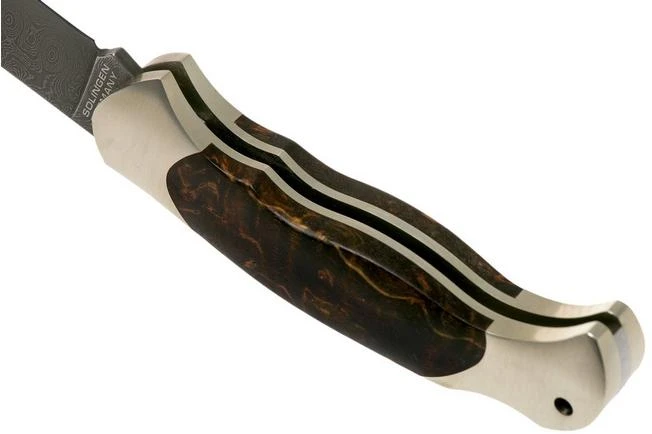 Böker Scout Spearpoint Curly Birch Damascus 112202DAM Birch Root Wood, Pocket Knife - Image 5