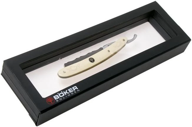Böker Manufaktur The Historical Barber, White Elforyn 140224 Straight Razor - Image 6