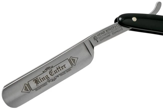 Böker Manufaktur King Cutter Stainless 5/8" Straight Razor 140553 - Image 3