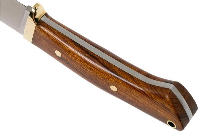 Bark River - Classic Drop Point Hunter A2 Brass Desert Ironwood Hunting Knife - Image 4