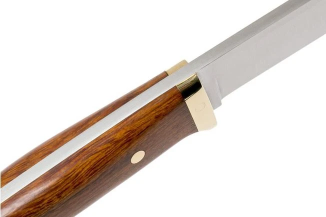 Bark River - Classic Drop Point Hunter A2 Brass Desert Ironwood Hunting Knife - Image 5