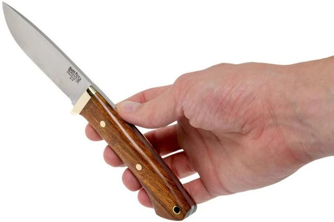 Bark River - Classic Drop Point Hunter A2 Brass Desert Ironwood Hunting Knife - Image 7