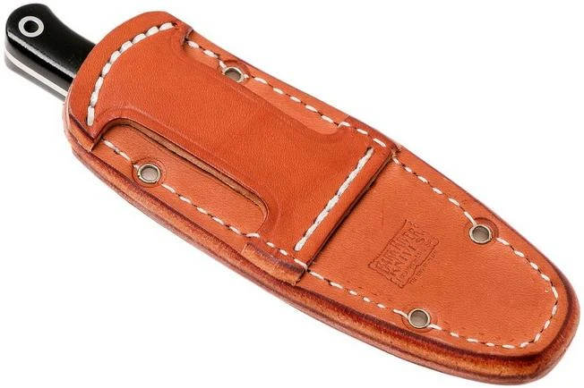 Bark River Mini Bushcrafter CPM 3V, Black Canvas Micarta, Hollow Pins - Image 8