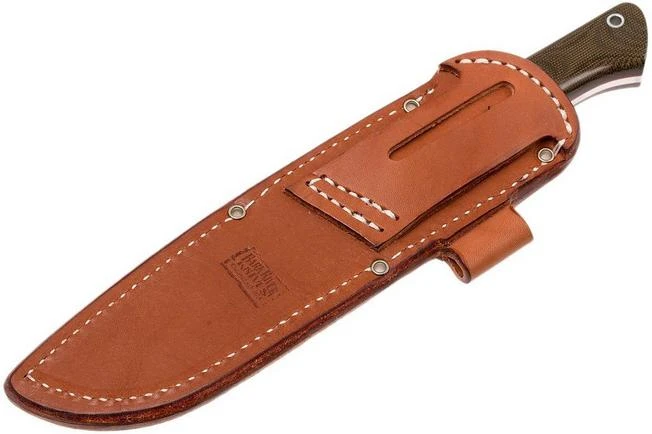 Bark River Aurora LT A2, Green Canvas Micarta, Red Liners - Image 8