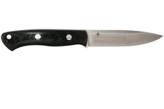 Bark River Aurora 3V, Black Canvas Micarta Bushcraft Knife - Image 2
