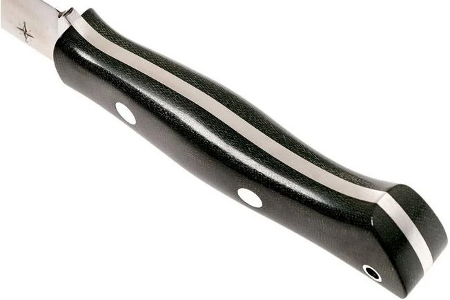 Bark River Aurora 3V, Black Canvas Micarta Bushcraft Knife - Image 4