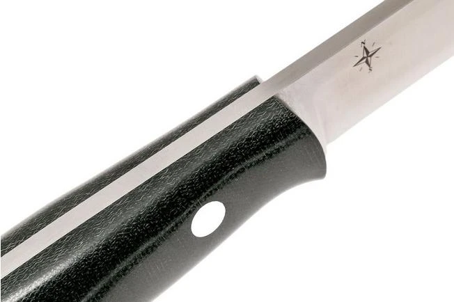 Bark River Aurora 3V, Black Canvas Micarta Bushcraft Knife - Image 5