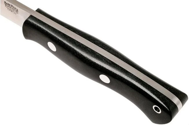 Bark River Aurora 3V, Black Canvas Micarta Bushcraft Knife - Image 6