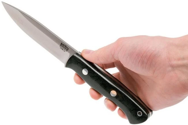 Bark River Aurora 3V, Black Canvas Micarta Bushcraft Knife - Image 7