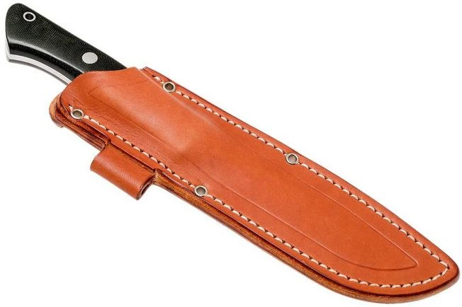 Bark River Aurora 3V, Black Canvas Micarta Bushcraft Knife - Image 8