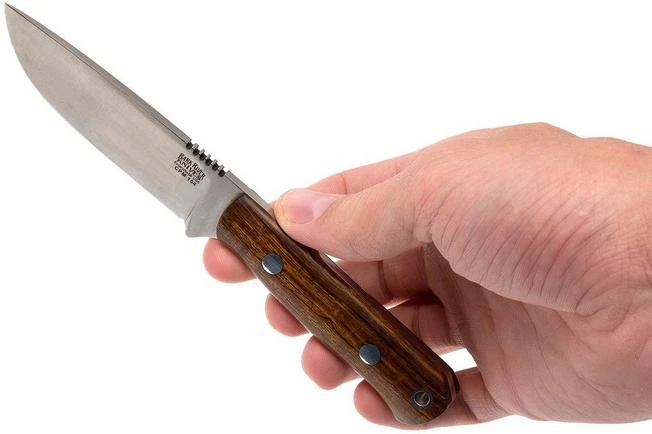 Bark River Bravo Necker II CPM 154CM, Desert Ironwood, Brown Sheath - Image 6