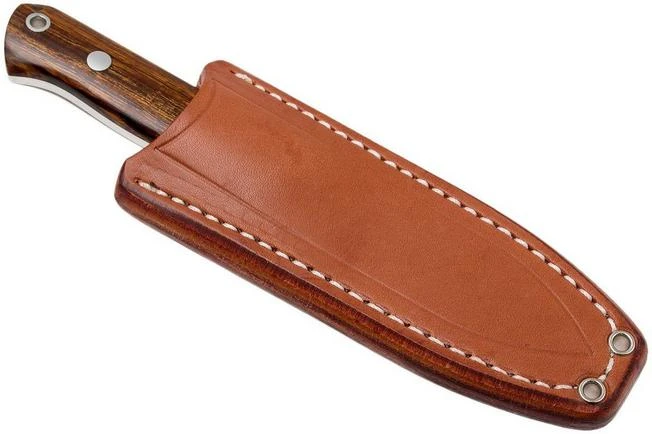 Bark River Bravo Necker II CPM 154CM, Desert Ironwood, Brown Sheath - Image 7