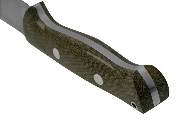 Bark River Bravo 1 A2 Green Canvas Micarta, Bushcraft Knife - Image 4