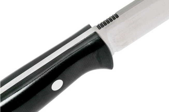 Bark River Bravo 1 LT CPM 3V Field Knife, Black Canvas Micarta - Image 5