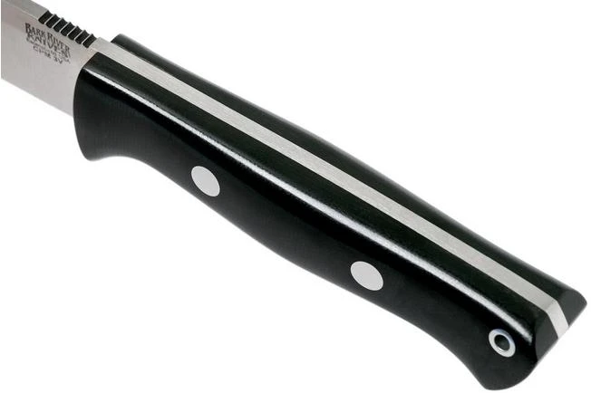 Bark River Bravo 1 LT CPM 3V Field Knife, Black Canvas Micarta - Image 6