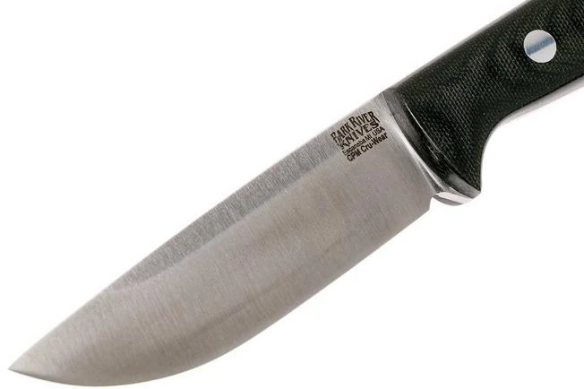 Bark River Bravo 1 LT Cru Wear, Black Canvas Micarta, Rampless - Image 3
