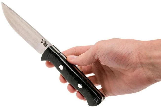 Bark River Bravo 1 LT Cru Wear, Black Canvas Micarta, Rampless - Image 6