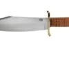 Bark River V-44 Bowie A2 Stacked Leather, Brass Double Quillion, Bowie-knife