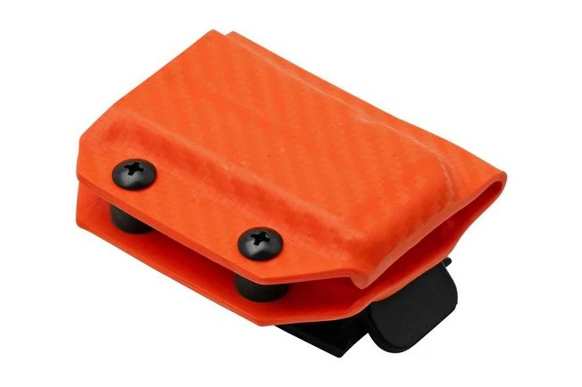 Clip And Carry Kydex Sheath Leatherman Wave, Wave Plus, Carbon Fiber Orange LWAVE-CF-ORNG Belt Holster - Image 2