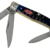 Case Medium Stockman Navy Blue Bone, Rogers Jig, 07049, 63032 SS Pocket Knife