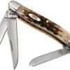 Case Medium Stockman Amber Jigged Bone, 00042, 6318 SS Pocket Knife