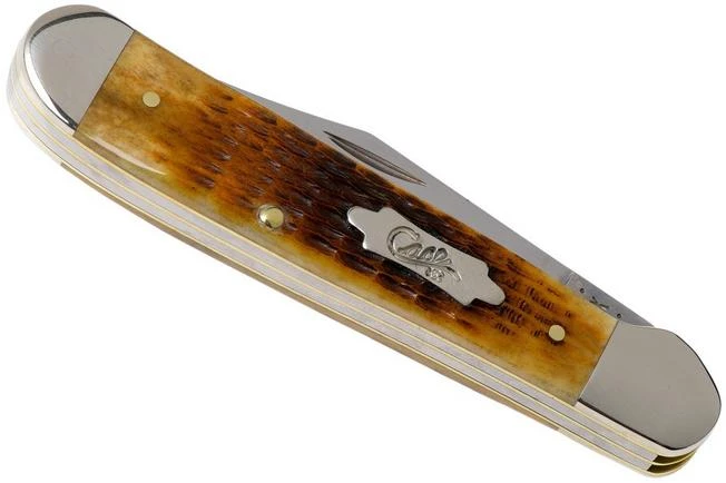 Case Copperhead Antique Bone, Rogers Corn Cob Jig, 52833, 6249 SS Pocket Knife - Image 4