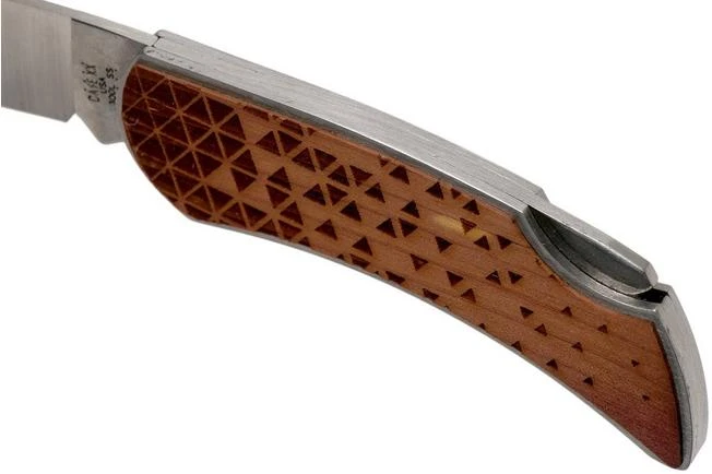 Case X Woodchuck Executive Lockback Brushed Stainless, Triangles, 64321, M1300L SS Pocket Knife - Image 6