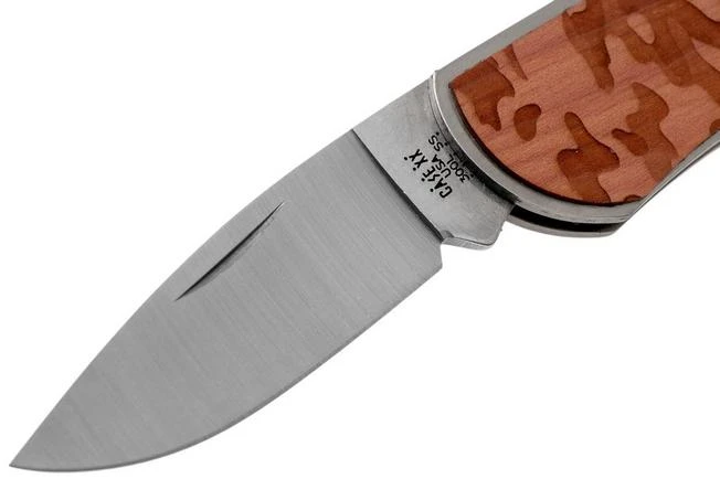 Case X Woodchuck Executive Lockback Brushed Stainless, Camo, 64323, M1300L SS Pocket Knife - Image 3
