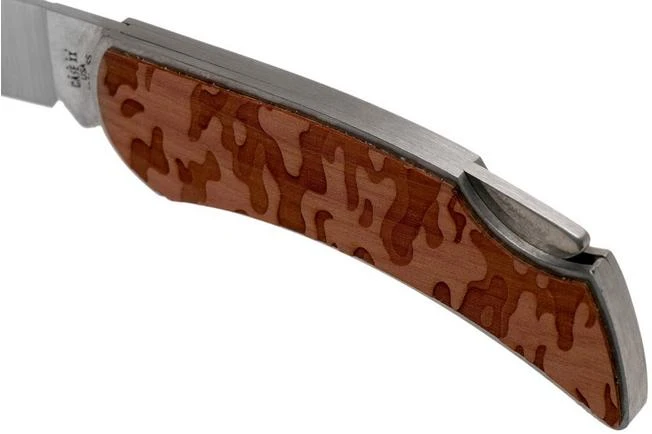 Case X Woodchuck Executive Lockback Brushed Stainless, Camo, 64323, M1300L SS Pocket Knife - Image 6