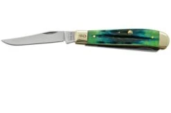 Case Jig Mini Trapper, Hunter Green Bone, Deep Canyon, 75834, 6207 SS, Pocket Knife