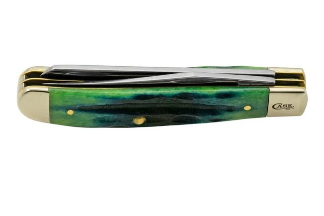 Case Jig Mini Trapper, Hunter Green Bone, Deep Canyon, 75834, 6207 SS, Pocket Knife - Image 6