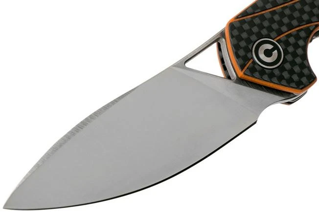 Civivi Anthropos C903A Carbon Fibre & Orange G10 Pocket Knife, Elijah Isham Design - Image 3