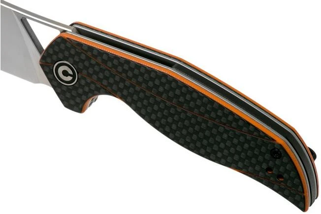 Civivi Anthropos C903A Carbon Fibre & Orange G10 Pocket Knife, Elijah Isham Design - Image 7