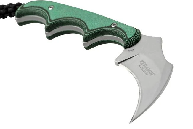 CRKT Keramin, Green Black, 2389 Neck Knife, Alan Folts Design - Image 4
