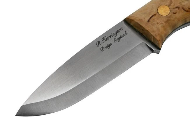 Casström Woodsman Knife Curly Birch, Sleipner Scandi Grind 10804 - Image 3